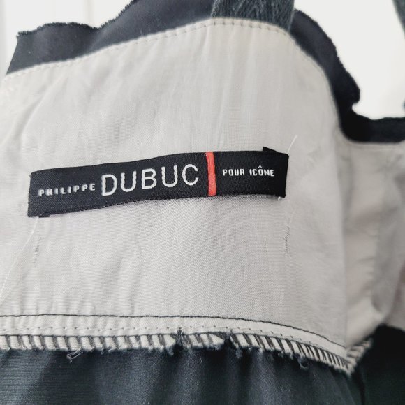 Phillipe Dubuc Empire Waist A-Line Dress Fit and Flare Black Thick Straps Classy - Picture 8 of 11